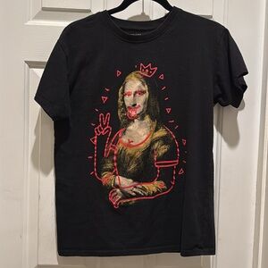 Brisco Graffiti Mona Lisa T-shirt size medium